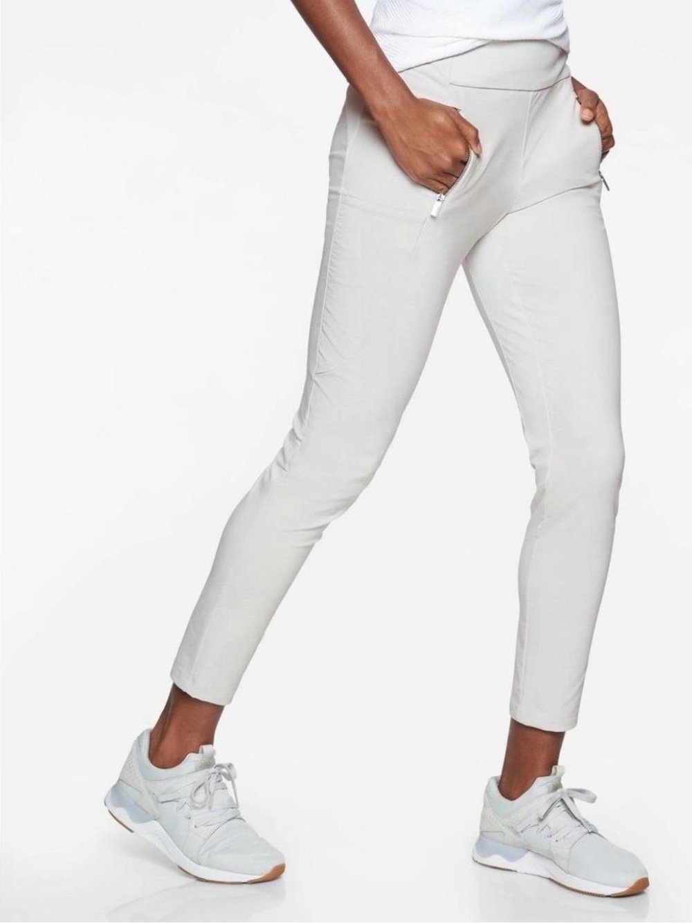 Athleta Headlands Hybrid Tight Pant White Size 4 Gorpcore Trekking Outdoors